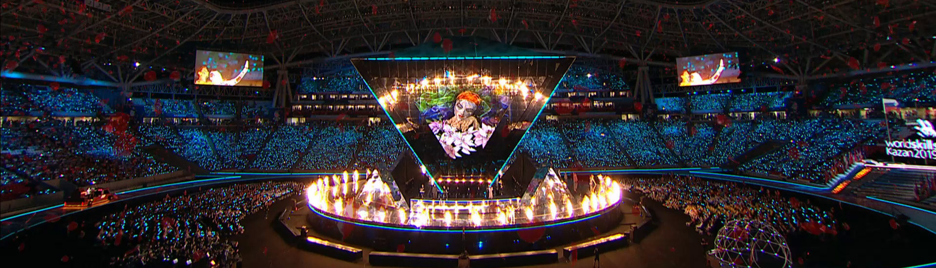 Virtual reality painting performance - WorldSkills opening ceremony Kazan